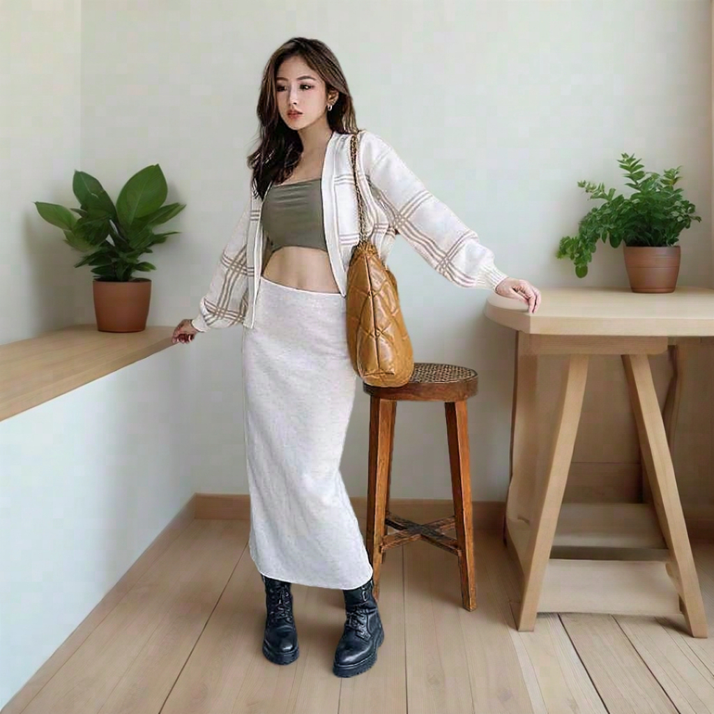 Slover - Moon Cardigan - Korean Knit Cardigan - Rajut Premium