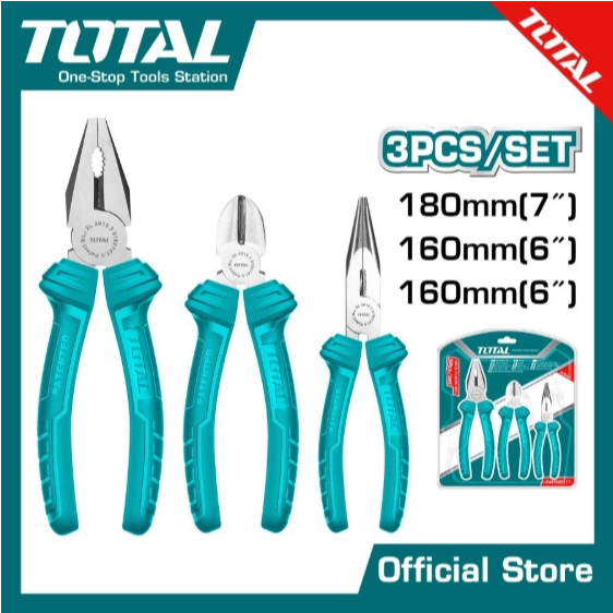 Total Tang Set 3 Pcs - Total PLiers Set 3 Pcs THTK0301