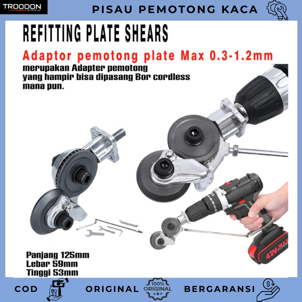 Adaptor Bor Pemotong Seng Alat Pemotong Lembaran Logam