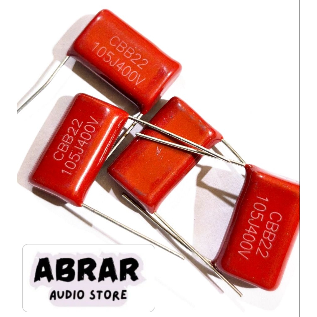 CAPASITOR MILAR MERAH 105/400 105J 400V