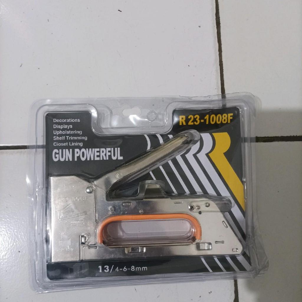 Streples Silver Tanpa Isi - Streples Tembak / Hekter Tembok Staples / Steples Gun Tacker