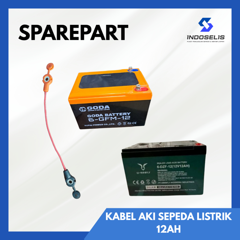 KABEL AKI SEPEDA LISTRIK MOTOR LISTRIK ECER UNIVERSAL I U-WINFLY GODA SUNRACE EVOLITE EXOTIC
