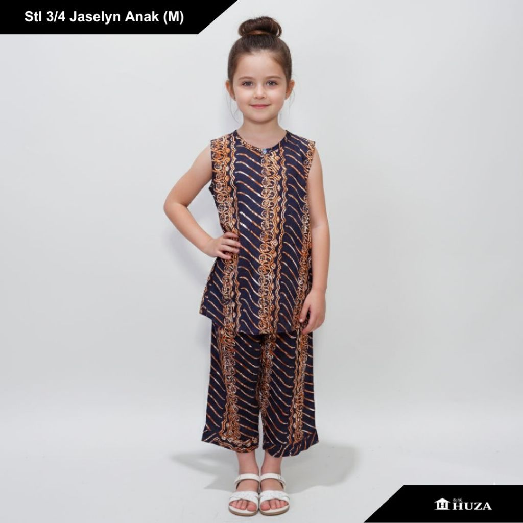 Batik Huza Setelan 3/4 Jaselyn Anak (M)