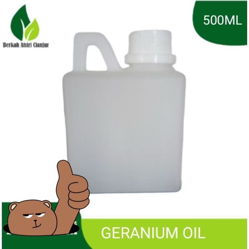 500ml Minyak atsiri bunga geranium / Geranium oil essensial Aromatherpy therapeutic grade
