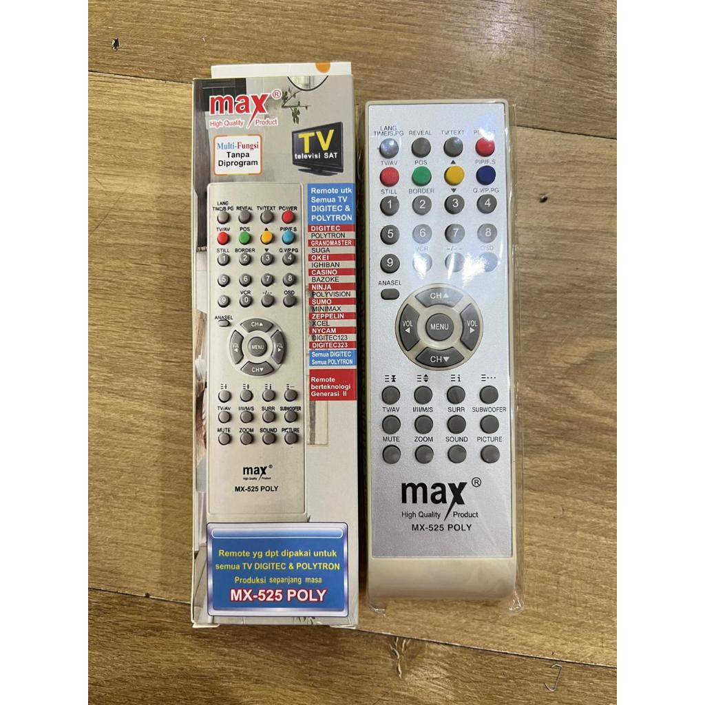 Remote TV MX-525P TV Polytron  Remote TV Polytron MX 525