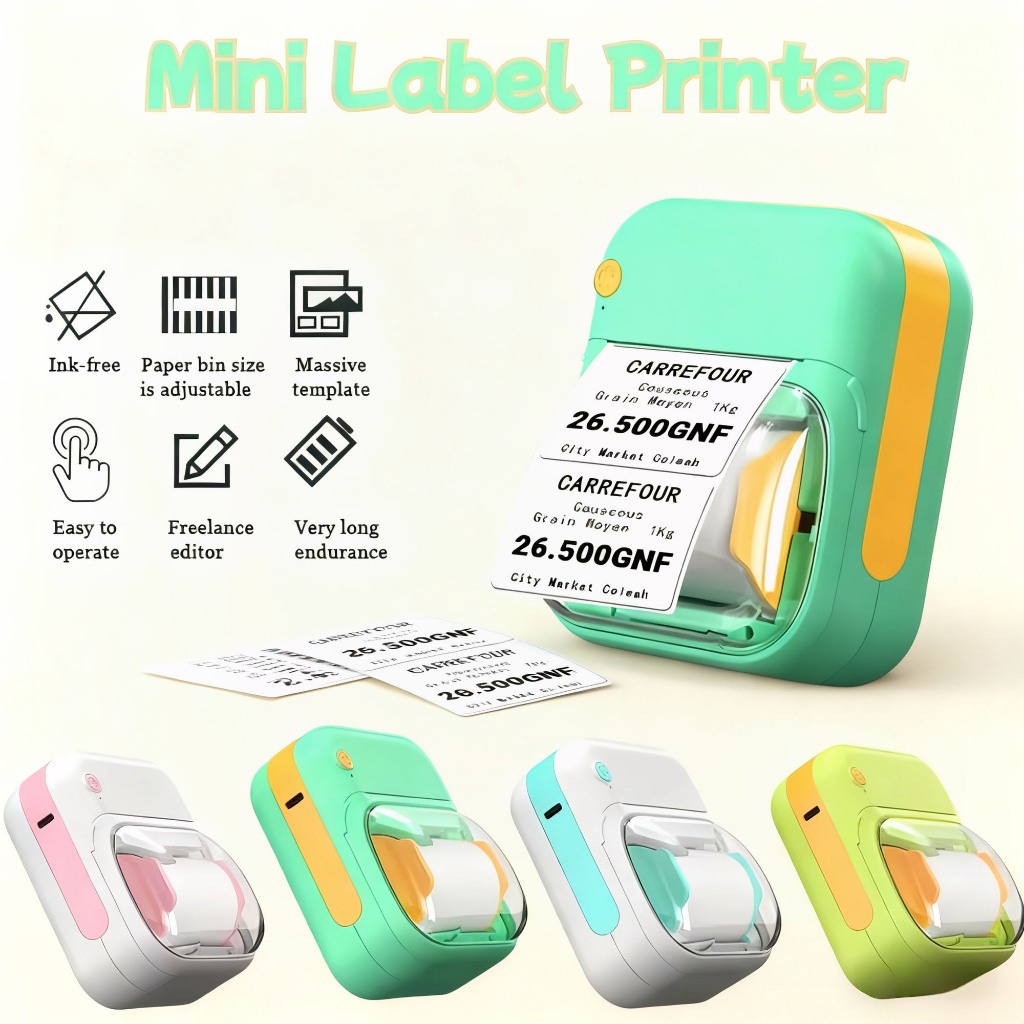 label harga printer bluetooth mini Bluetooth Thermal Label Printer Pencetak Label Tangan Rumah
