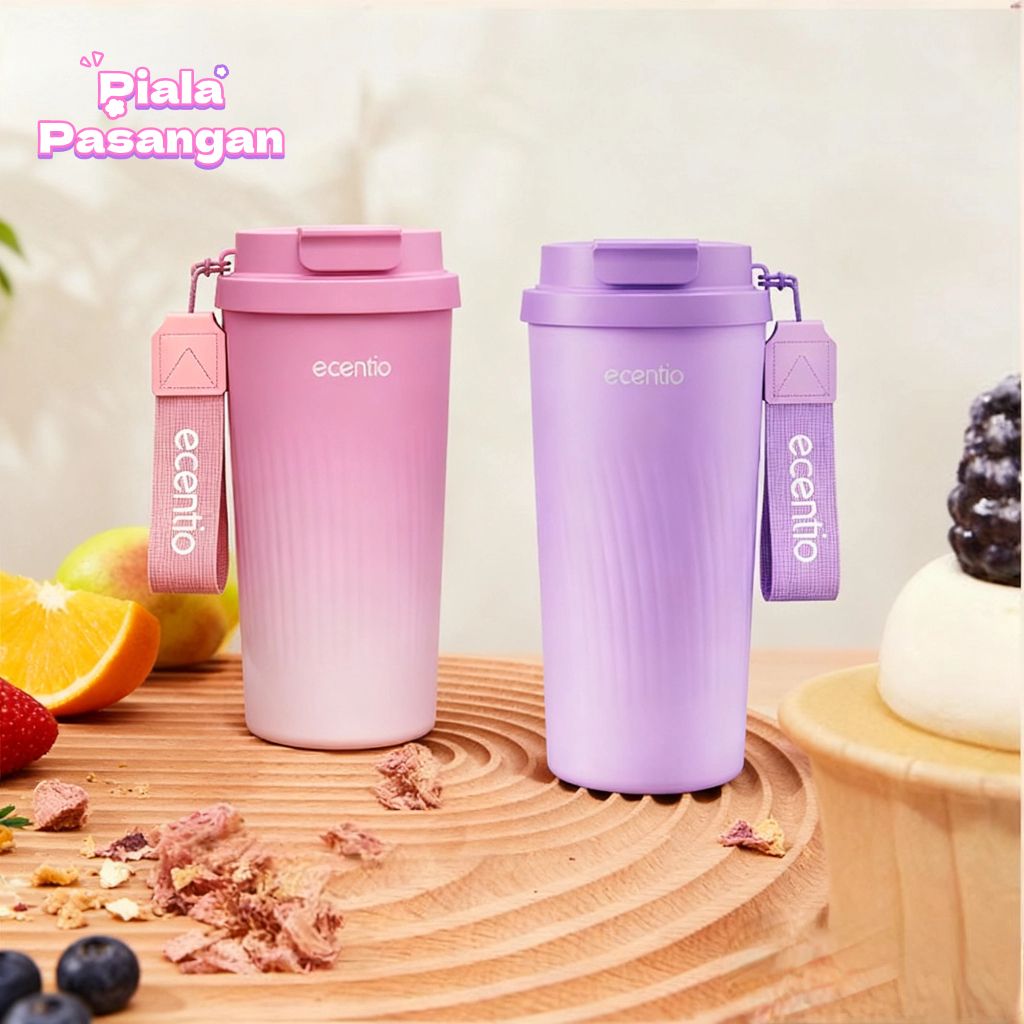 【Couple Cup】ecentio Botol Luar Angkasa stainless steel tumbler Couple Termos Cewek cowok Botol minum