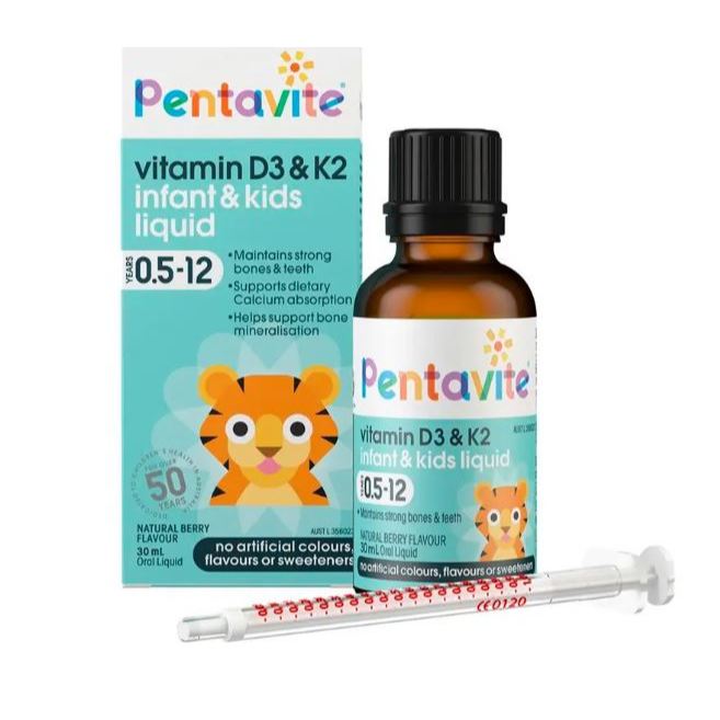 Pentavite Vitamin D3 & K2 Kids Liquid 30ml