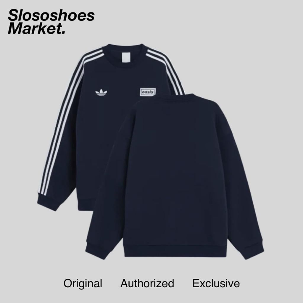 Adidas OASIS - Crewneck Navy Stripe White