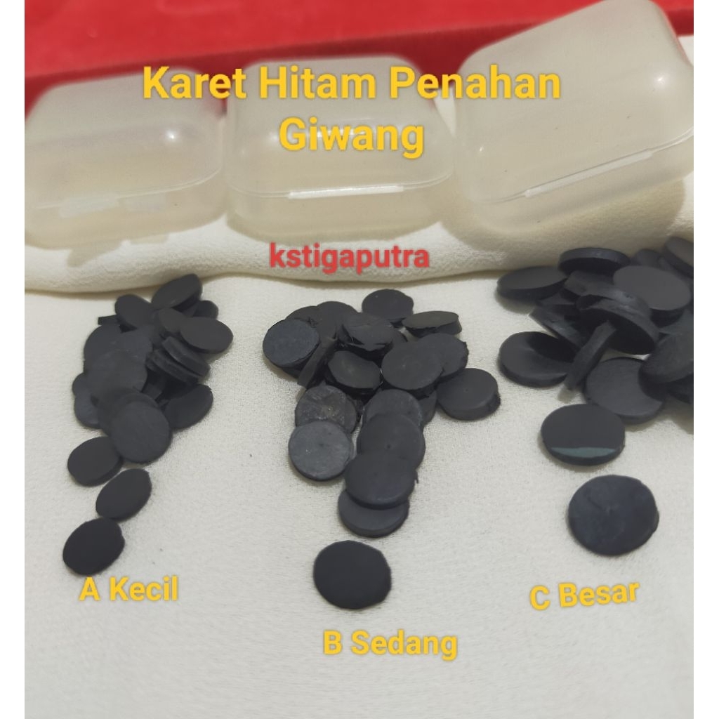 Karet Hitam Penahan Suweng/giwang Isi 10 pcs&20pcs Free Kotak