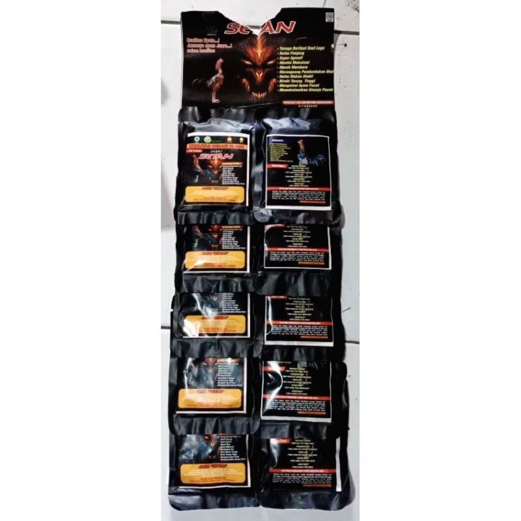 1 RENTENG JAMU SETAN AYAM MENINGKATKAN & PENAMBAH MENTAL STAMINA NAFAS TENAGA NAFSU MAKAN AYAM LAGA 