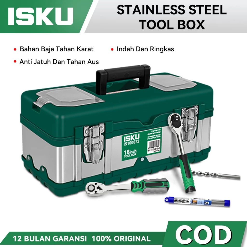 ISKU Tool Box 20“ Kotak Perkakas Besar/Kotak Perkakas Stainless20 inch/Tool box Besar