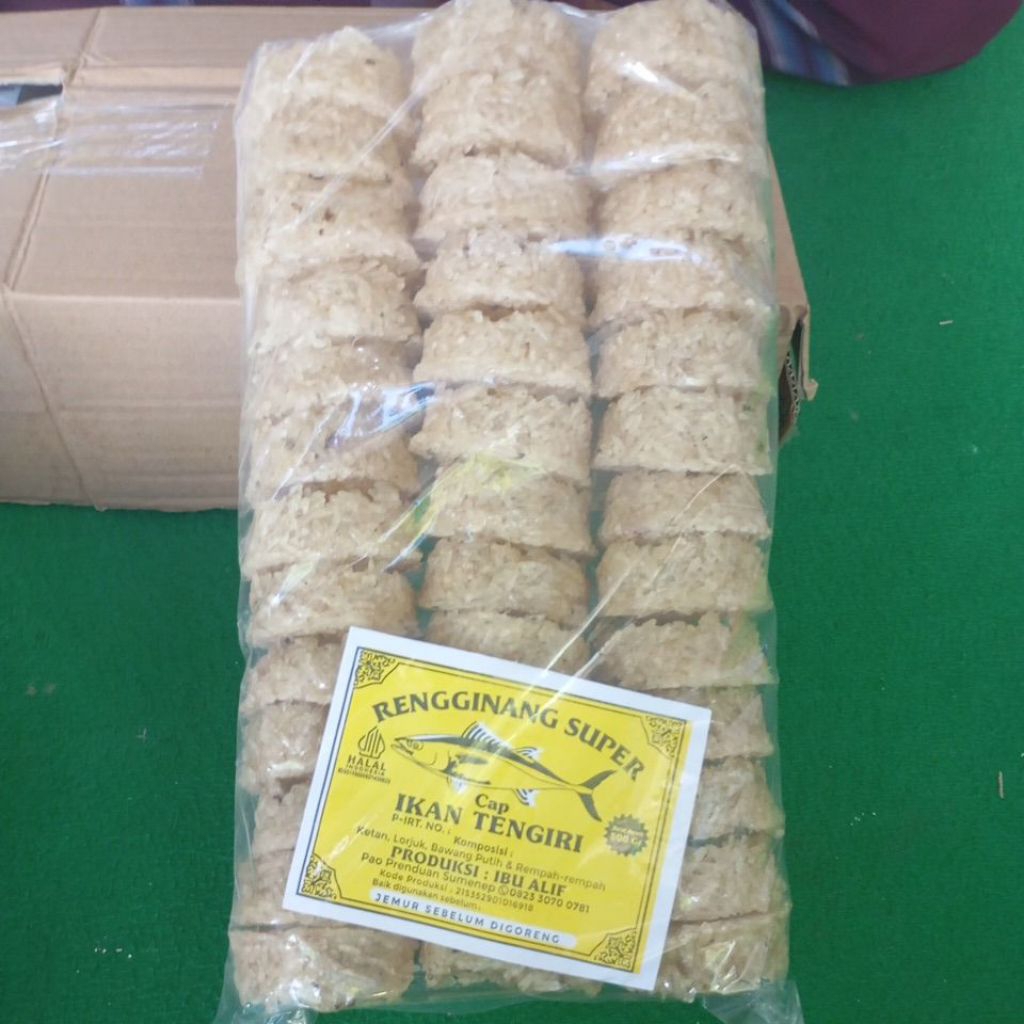 Rengginang mentah super cap ikan tenggiri