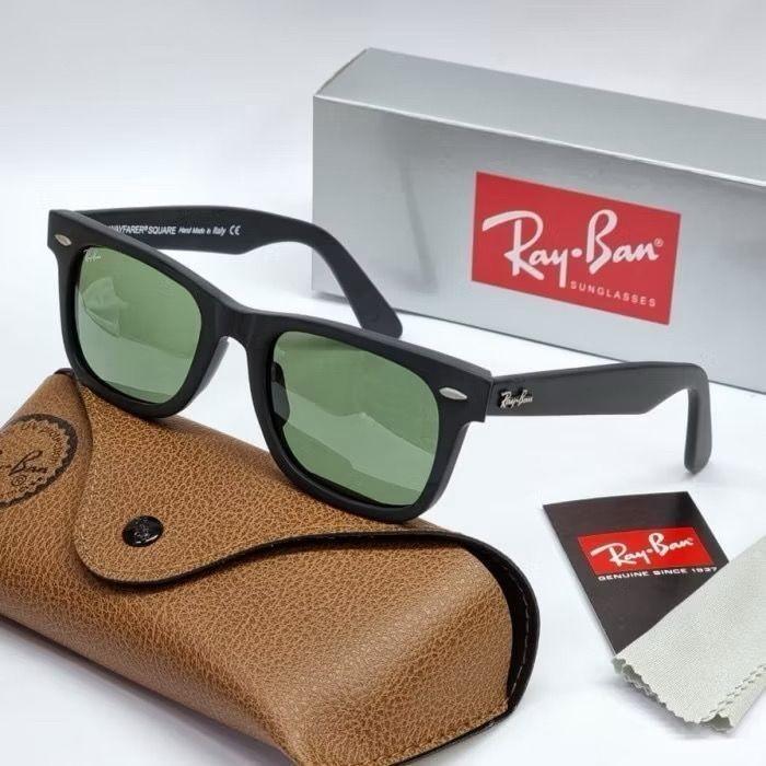 Kacamata hitam pria wanita rayban wayfarer Rb2151 square - black original secen - Hitam Dof - TORTOI