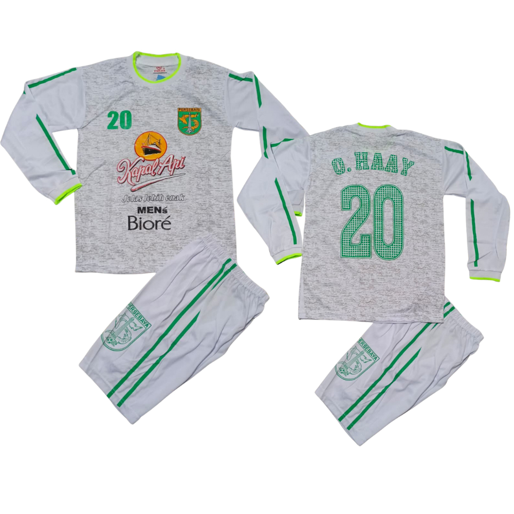 setelan baju bola anak kiper/baju bola kiper anak persebaya