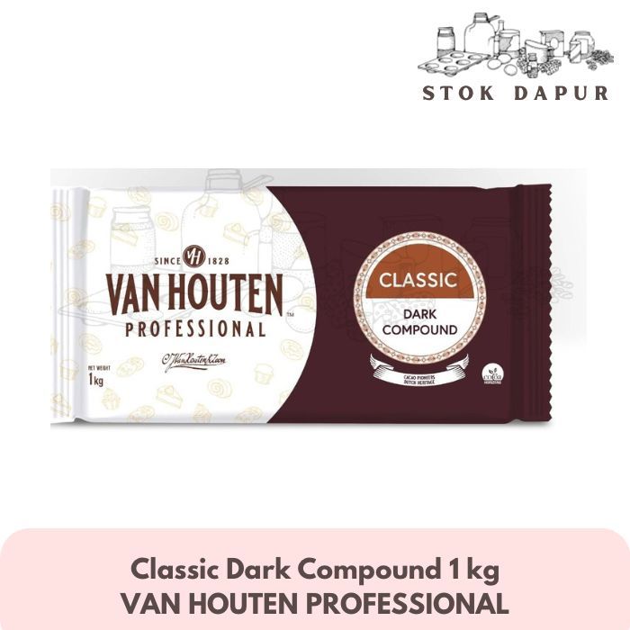Van Houten Classic Dark Compound 1kg Coklat Batang