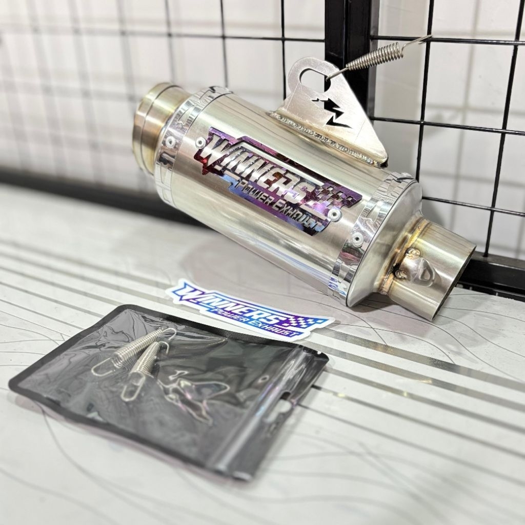 Slincer knalpot Winners inlet 50 mm 54 57 stainless