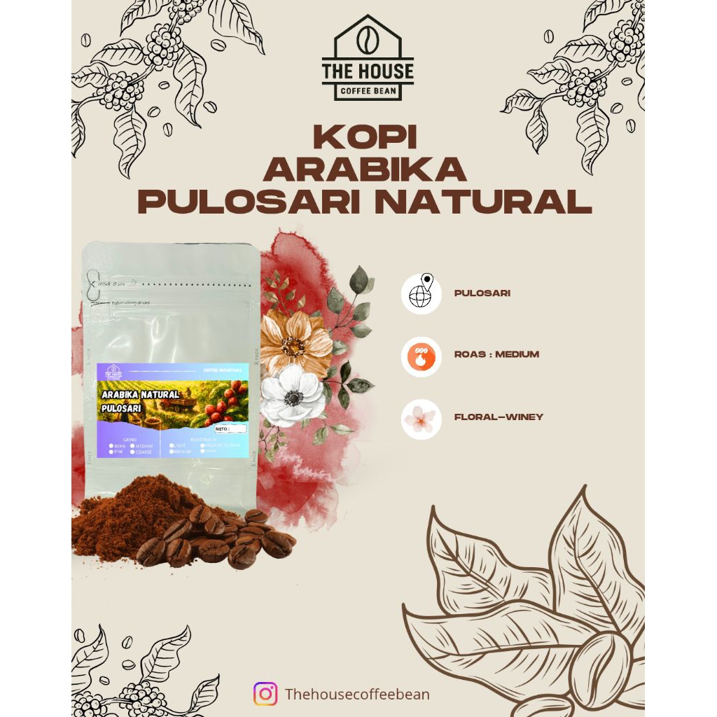 Kopi Arabika Natural Pulosari murni