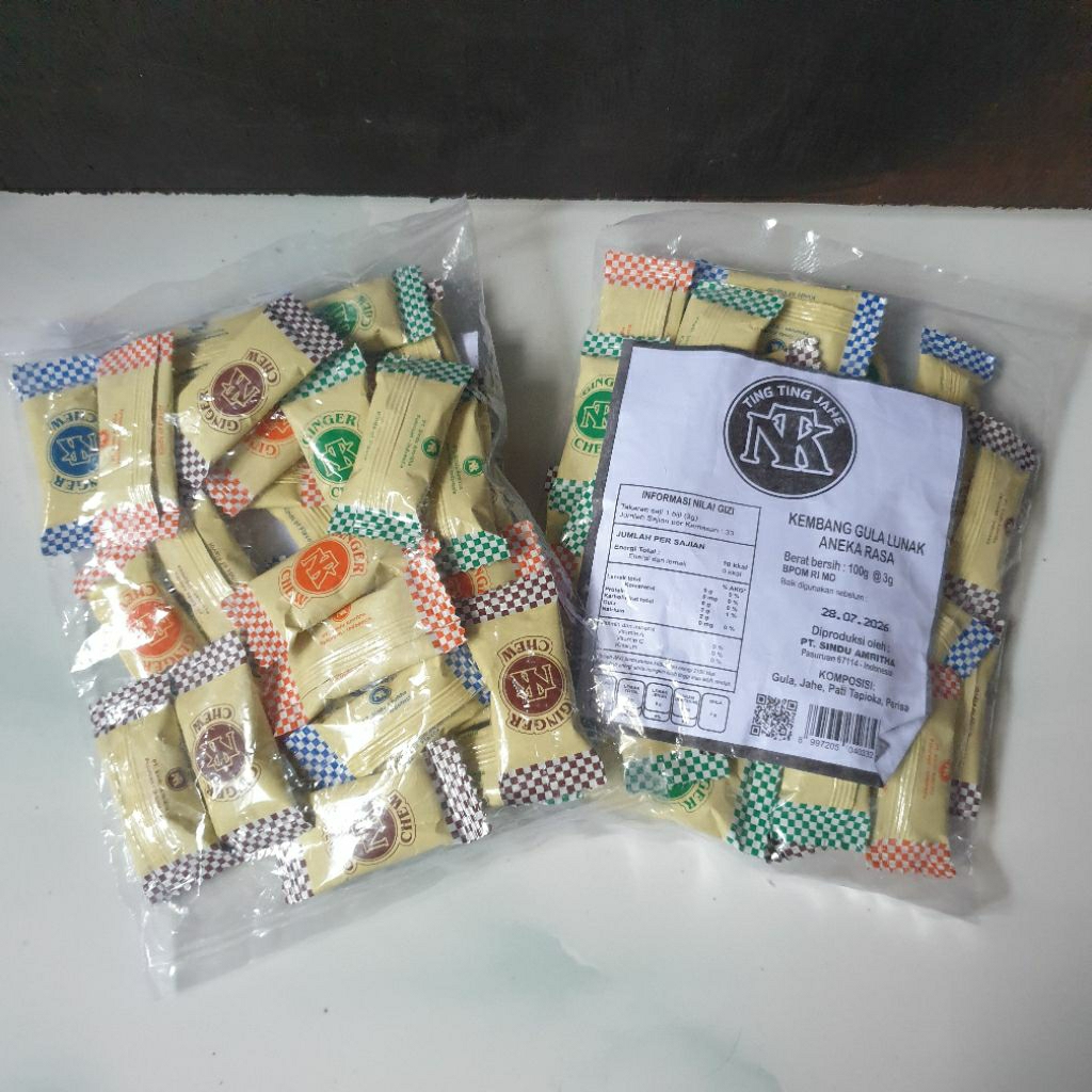 Permen Jahe NTK 100g / Ting Ting Jahe sinA / permen Jahe Herbal Permen Gula