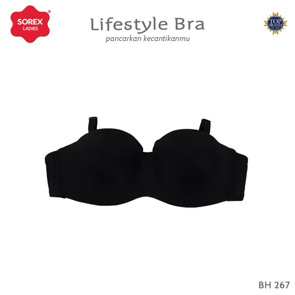 Sorex cup setengah berkawat push up bra 267