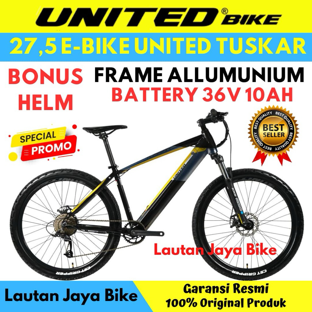 SEPEDA MTB 27.5 E MTB UNITED TUSKAR NEW
