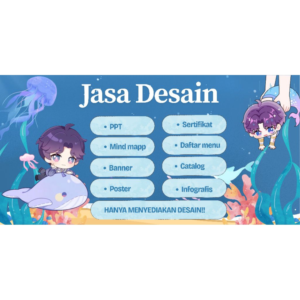 Jasa Desain : PPT, Mind mapping, Banner, Dan lainnya