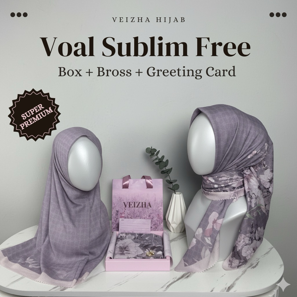 Hampers Hijab Gift Box Premium Voal Motif Free Bros