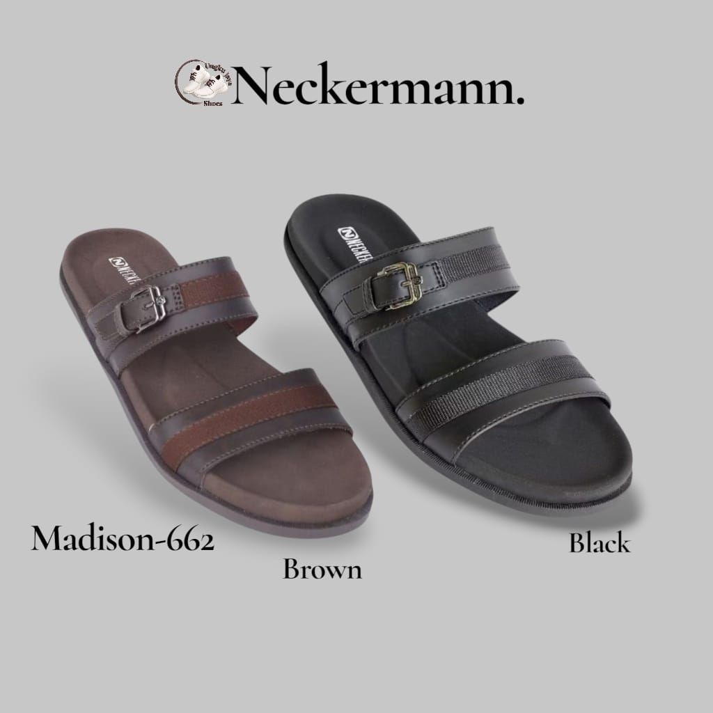 SANDAL SLIDE CASUAL PRIA NECKERMANN MADISON 662 TERSEDIA SIZE 38-43 ORIGINAL TERBARU