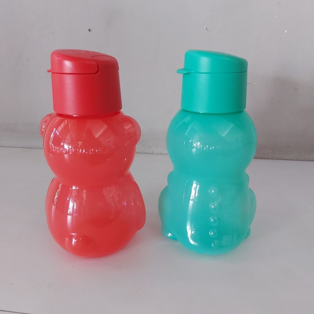 Tupperware eco kida 350ml botol minum anak karakter dino dan beruang