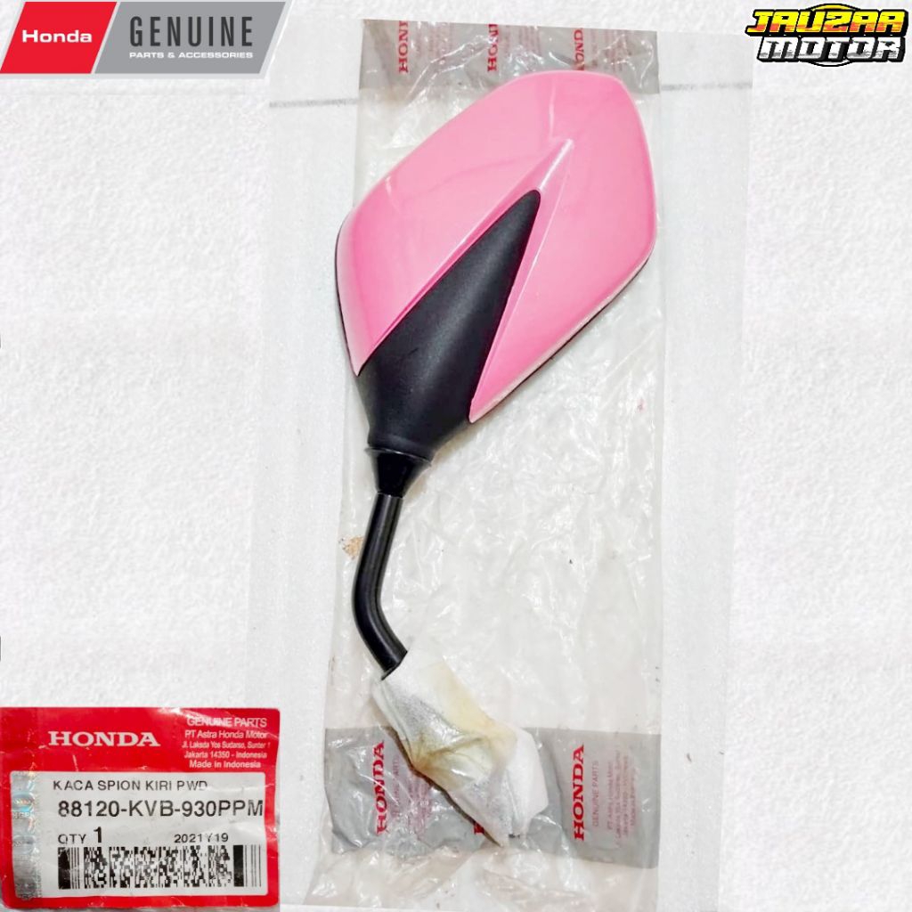 88120-KVB-930PPM KACA SPION KIRI VARIO 110 CW KARBU PINK MERAH MUDA ORIGINAL HONDA
