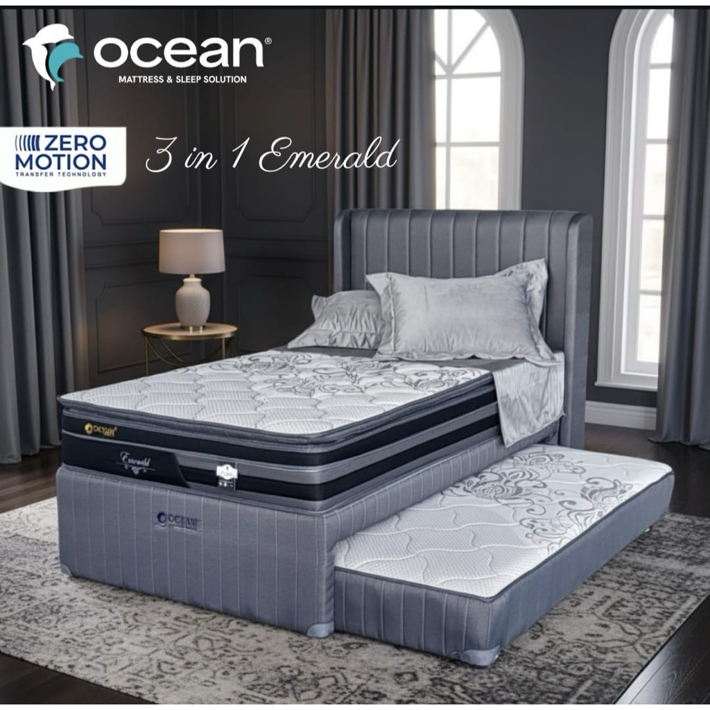 ( Pre Order ) SPRINGBED PER SINGLE 2 TINGKAT OCEAN EMERLAND 120 x 200