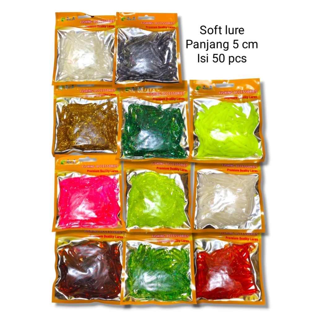 Soft lure 5 cm isi 50 pcs