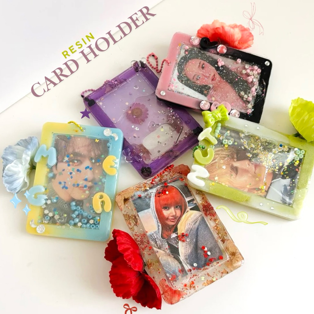 RESIN CARD HOLDER CUSTOM/RESIN PHOTOCARD HOLDER CUSTOM