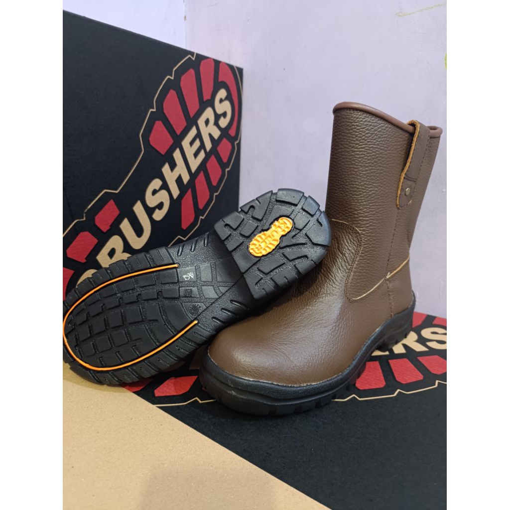 sepatu safety kruser kulit asli termurah/safety proyek