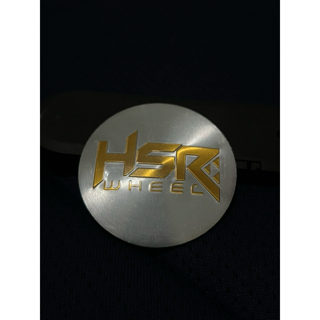 Harga Emblem Dop Velg Mobil Hsr Original Model Terbaru Polish/Gold Ukuran 5.7 cm Cembung
