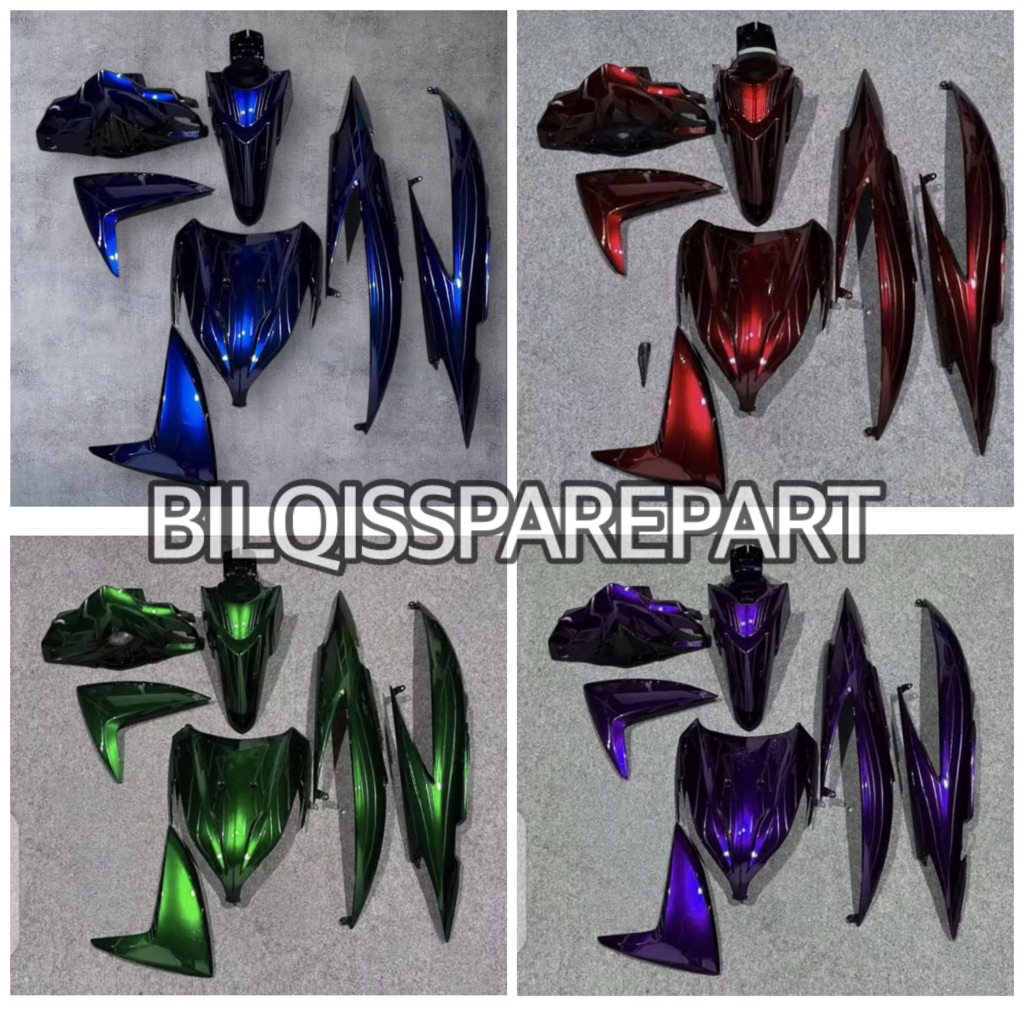 Cover full set body halus vario 110 fi LED warna costume