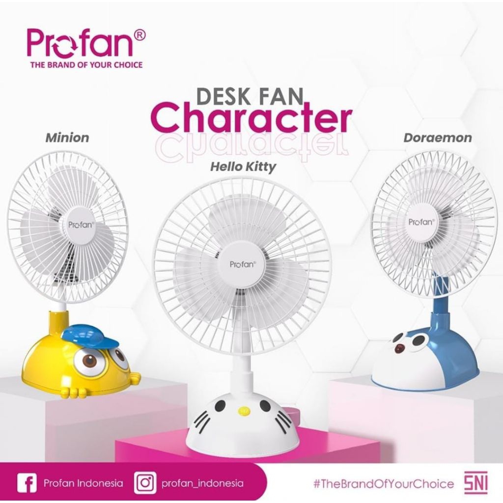 DESK FAN PROFAN KARAKTER 8 INCH