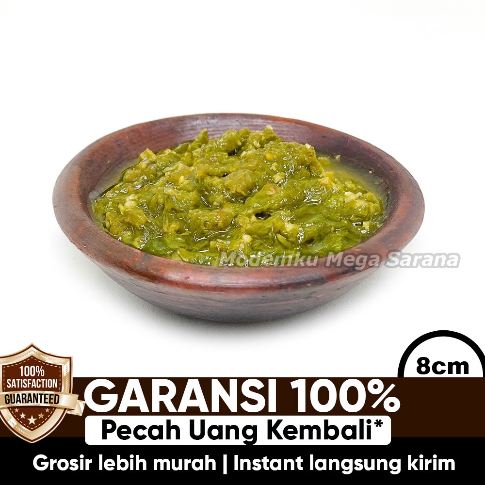 Pawon Gerabah | Cobek Sambal Mini Tanah Liat Diameter 8 cm - Cowek Cawan Gerabah Kecil Tradisional W