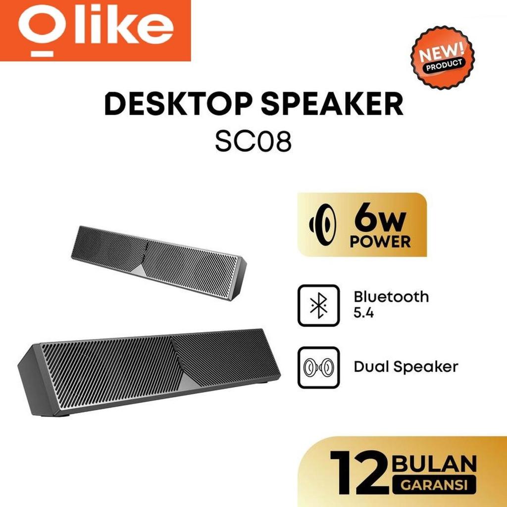 Speaker OLIKE SC08 Desktop Dual Speaker Stereo 6W Bluetooth 5.4, USB Input, Bass Max BATAM