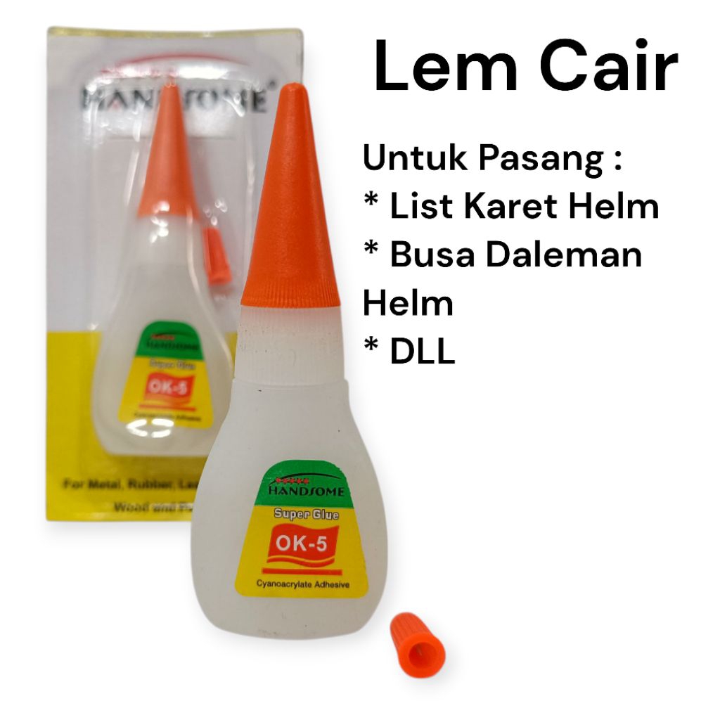 Lem Super Glue Lem Busa Spon Helm Lem Karet List Helm
