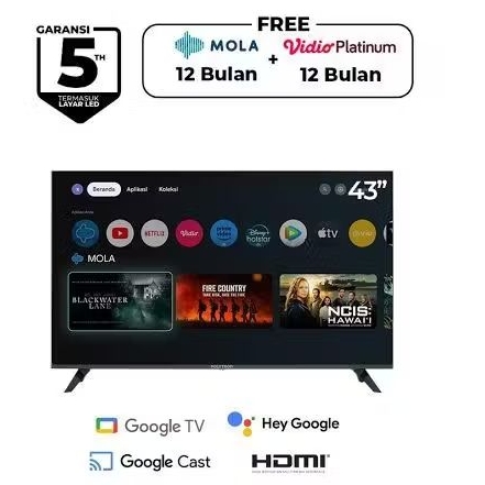 Google TV POLYTRON 43" inch Smart Cinemax PLD 43RG9059 / Google TV POLYTRON 40"  Smart Cinemax PLD 4