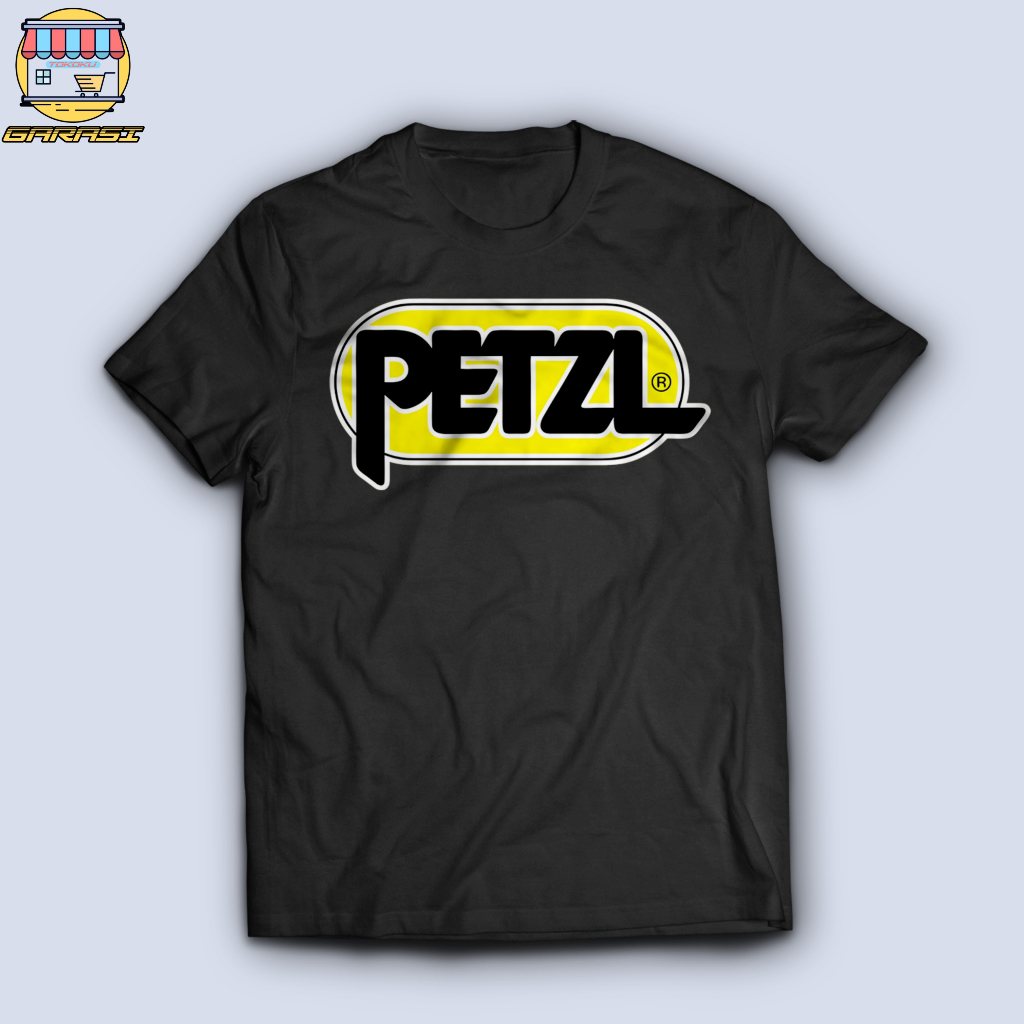garasi tokoku kaos pendaki gunung unisex pria dan wanita petzl logo 7 baju outdoor