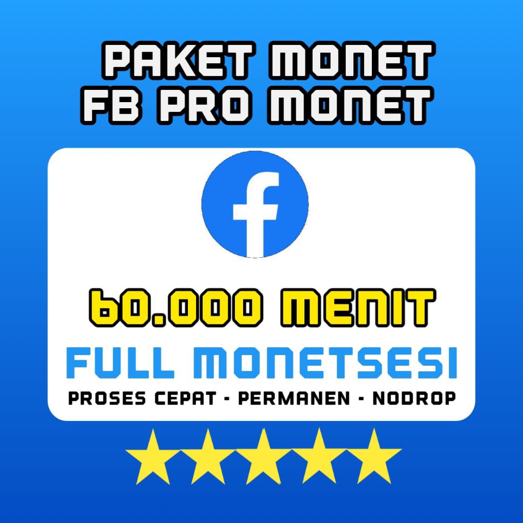 Paket Jam Tayang Fanspage Monet Instream (VOD
