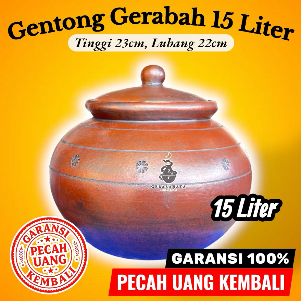 Gentong Air Gentong Beras Gerabah Tanah Liat