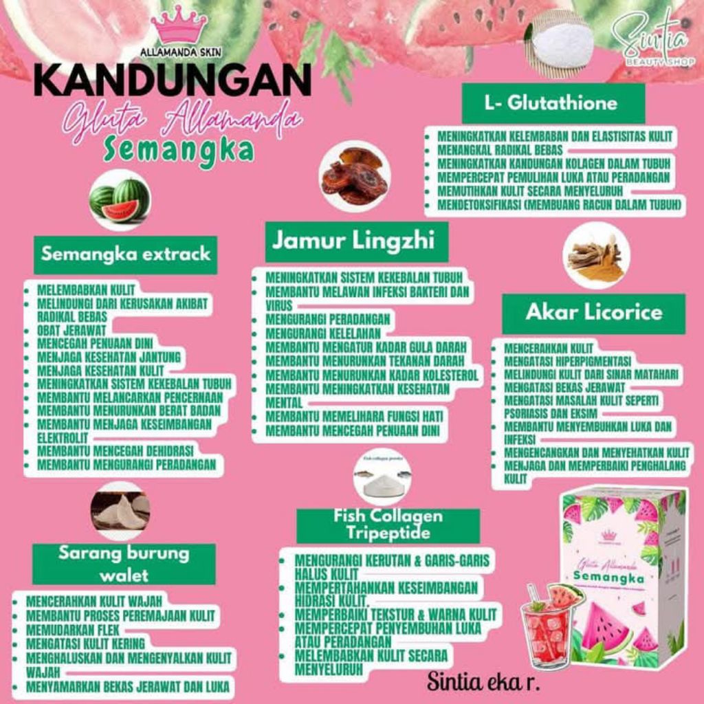 gluta semangka allamanda semangka minuman kolagen semangka