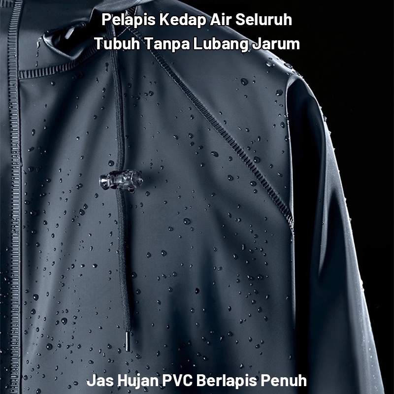 Zacro Jas Hujan Pria Dan Wanita Tahan Air/Hujan Super Kuat Pelindung Wajah Definisi Tinggi Tbk