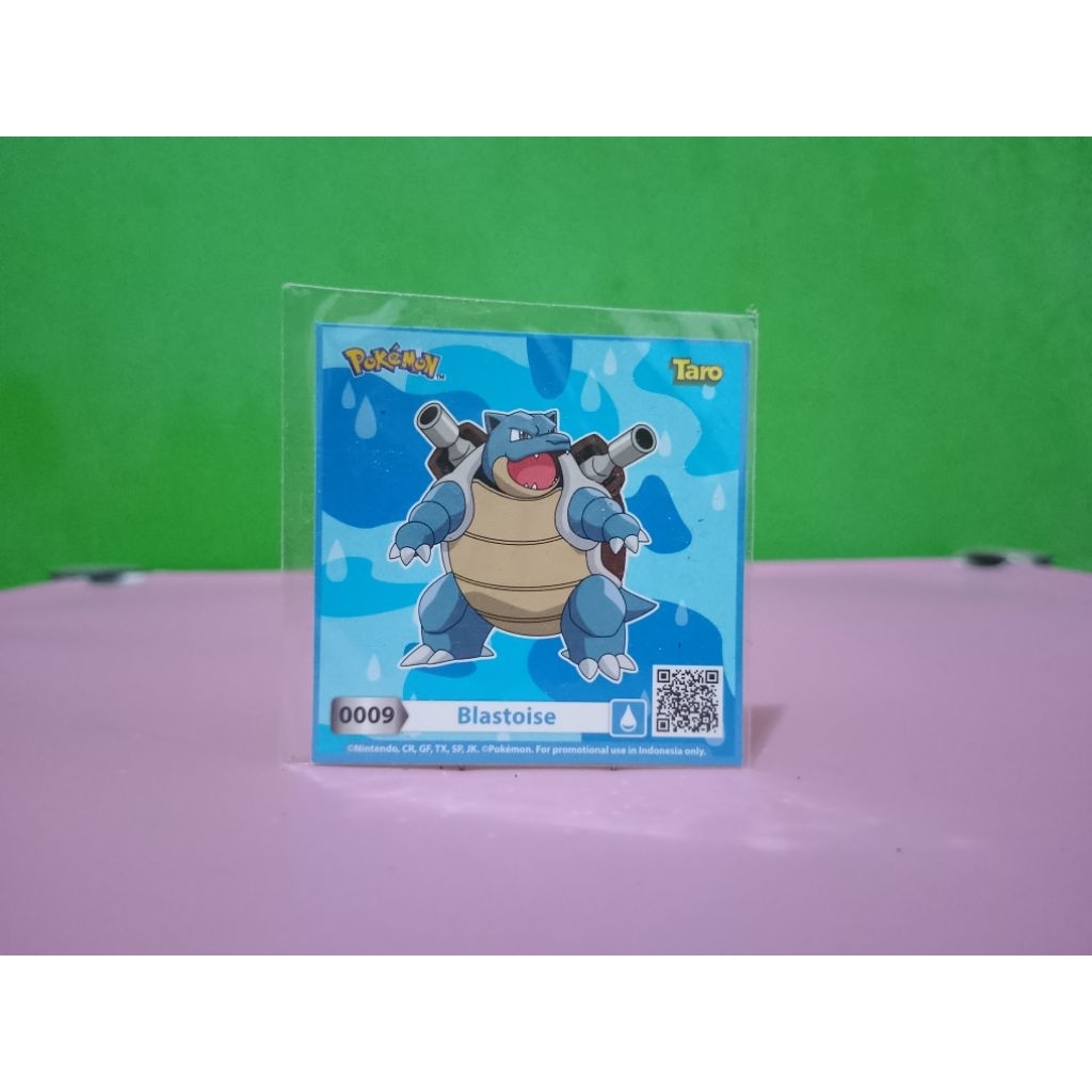 Stiker / Sticker TARO x POKEMON - BLASTOISE - Nintendo New Murah Retro Vintage Rare Koleksi Mainan A