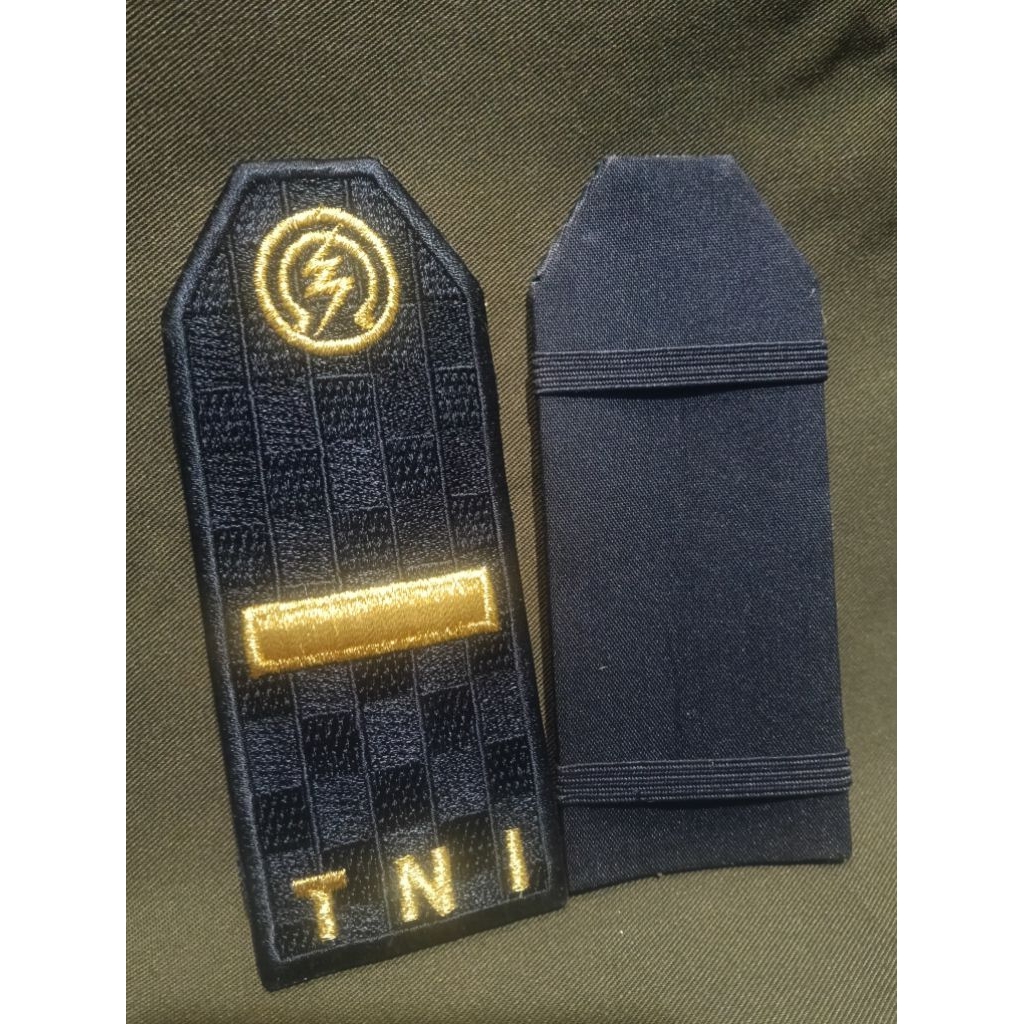 PANGKAT PDU TNI AU LETDA KORP LEK BORDIR HITAM KOTAK