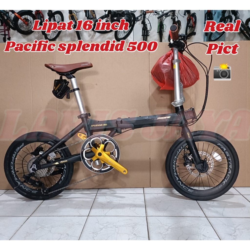 BONUS BELL SEPEDA LIPAT PACIFIC SPLENDID 500 16 INCH LIPAT 16 PACIFIC SPLENDID 500 REM HIDROULIC