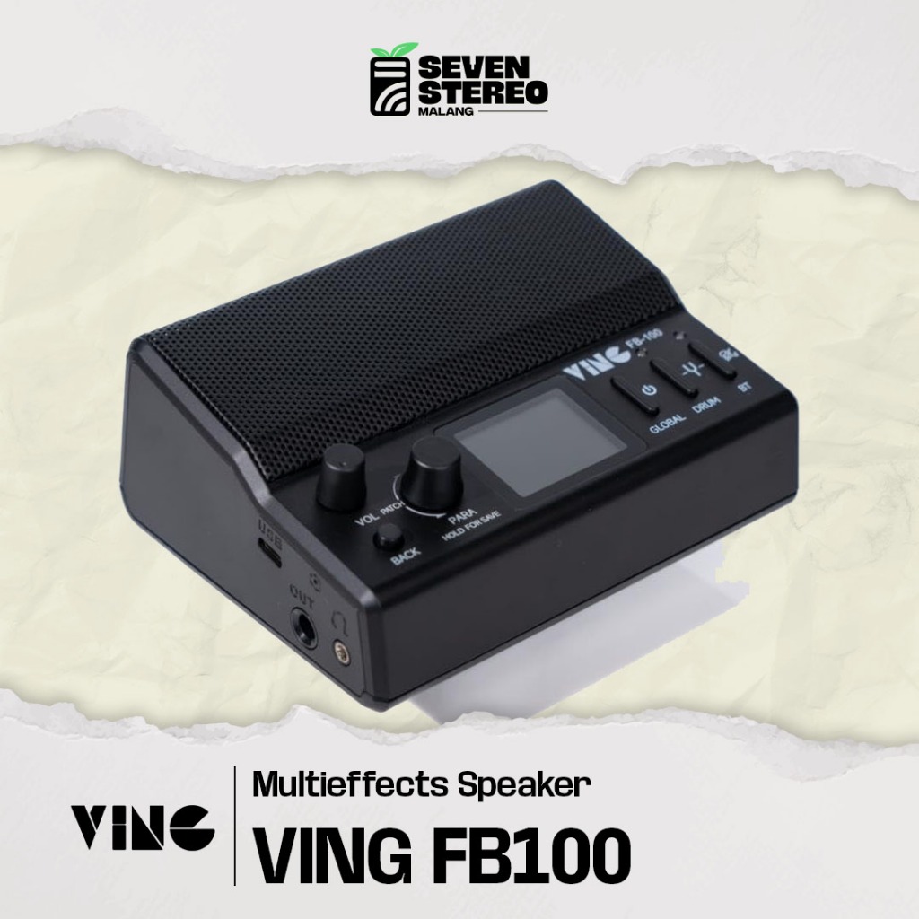 Ving FB100 FB 100 – Portable Multi Effects Processor dengan Bluetooth & Speaker